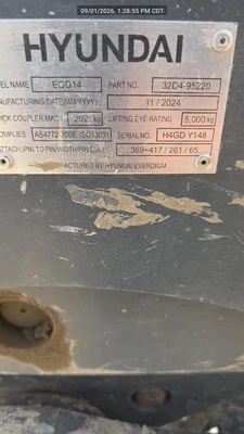 Used 2025 HYUNDAI HX145A LCR Crawler Excavators Texas US | National Equipment Dealers #1422277