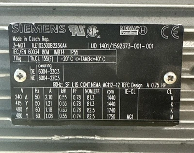 USED Siemens 1LE1023-0DB223-KA4