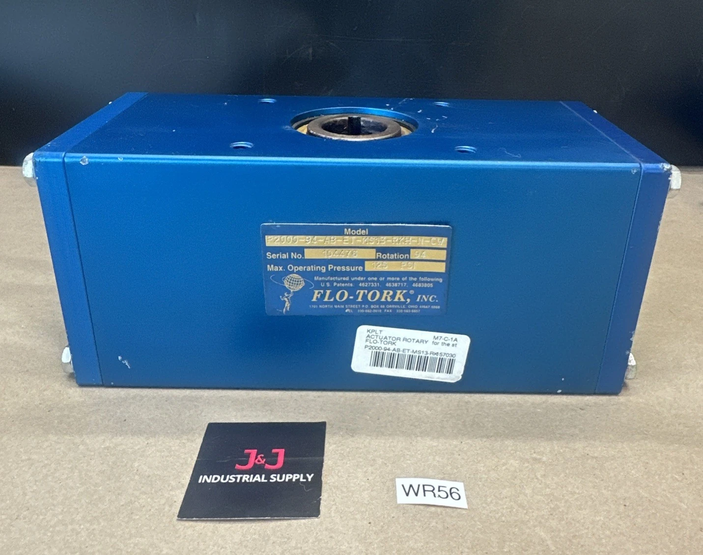 NEW Flo-tork P2000-94-AB-ET-MS13-RKH-N-CW