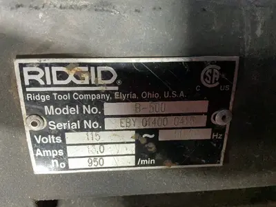 Used RIDGID B500 Pipe Bevelers Ohio US | HGR 24 #1406116