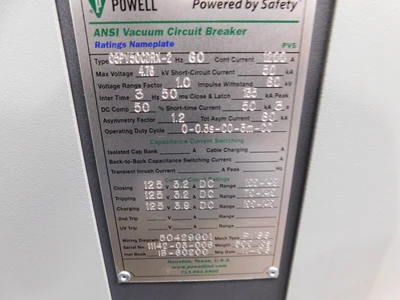 Used Powell NA Circuit Breakers Ohio US | Equipment Recovery Corp. #1330789