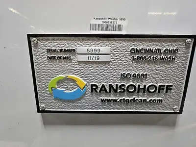 “Ransohoff” Conveyor Belt Washer
