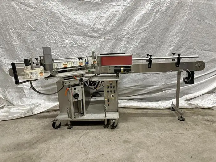 Used Herma H300 Labeller With Conveyor