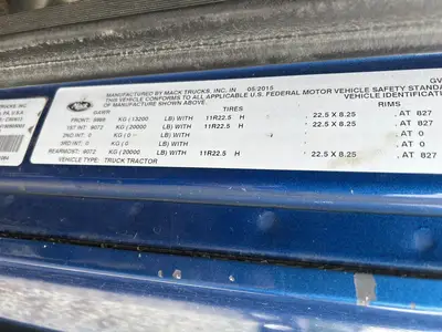 USED 2016 MACK PINNACLE CXU613