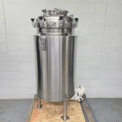 Pressure Processing Tank INOX 200 Liters 316 S/S With Bottom Mixer # 3031
