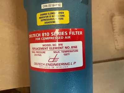 New | in-Stock DELTECH 816 Filters | Surplus Asset Holdings #1219896