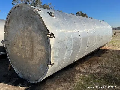 Used 8,600 Gallon Stainless Steel Storage Tank – Food & Beverage Grade