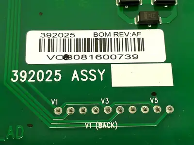 392025,VCB081600739 | Videojet 392025 Rev. AF Valve Control Board Assembly VCB081600739 - For parts or not working