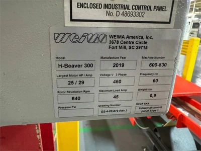 USED 2019 WEIMA H-BEAVER 300