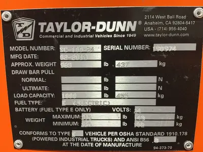 Used 2013 TAYLORDUNN SC10024 Maintenance Carts Ohio US | HGR 24 #1404972