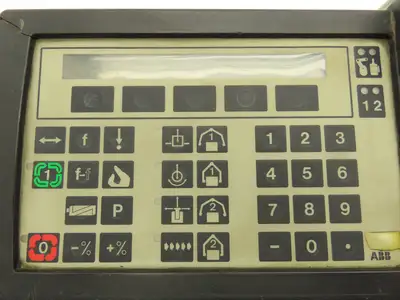 ABB 3HAB 2136-1 Robot Teach Pendant Keypad Handheld 35' Cord *Read Description