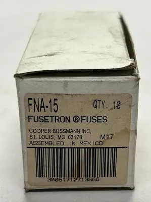 New | in-Stock COOPER BUSSMANN FNA-15 Miscellaneous Equipment (Electrical & Power) | Surplus Asset Holdings #1196852