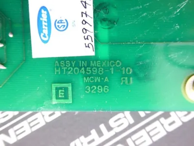 Carrier HT204598-1-10 Control Center Used