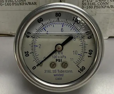 New | in-Stock PIC GAUGES 302LFW-254F Universal Pressure Meters Ohio US | Surplus Asset Holdings #1262612