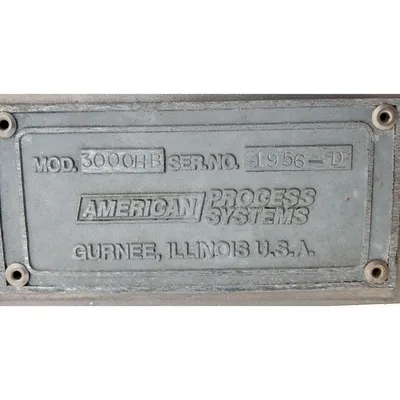 USED AMERICAN PROCESS SYSTEMS 3000HB