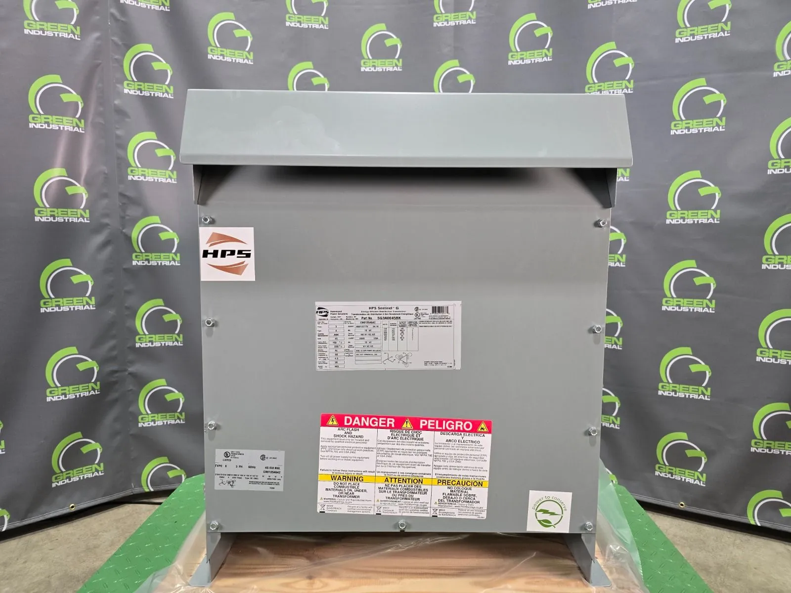 NEW 45 KVA STEP UP Dry Transformer 208 Delta to 480Y/277 Hammond SG3A0045BK 3R