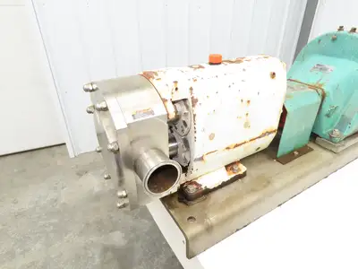 Alfa Laval Flow SRU-4-WLS Sanitary Rotary Lobe Pump 2.5" Tri-Clamp 7.5Hp *READ*