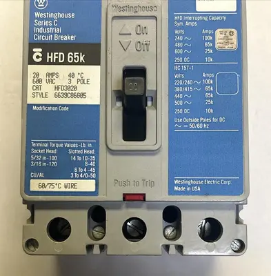 Used WESTINGHOUSE HFD3020 Miscellaneous Equipment (Electrical & Power) Ohio US | Surplus Asset Holdings #1237603