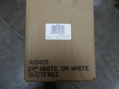 New | in-Stock Broan New Broan 412401 24" Residential Oven Range Stove Hood under Cabinet Non-Ducted White 120V Residential Appliances Illinois US | Falcon Restaurant Supply #1376498