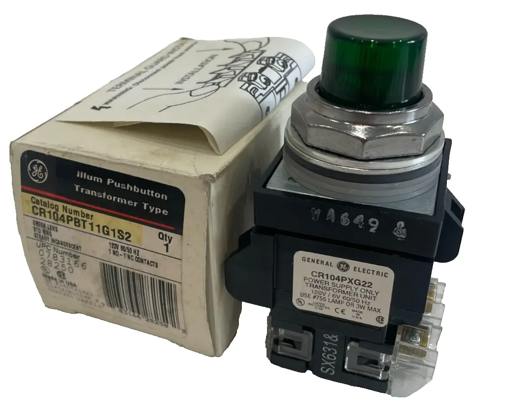 NEW GENERAL ELECTRIC CR104PBT11G1S2 NON-ILLUMINATED PUSH BUTTON