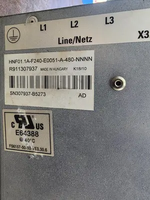 Used REXROTH HNF01.1A-F240-E0051-A-480-NNNN Servo Drives Michigan US | Midwest Press and Automation #1566586