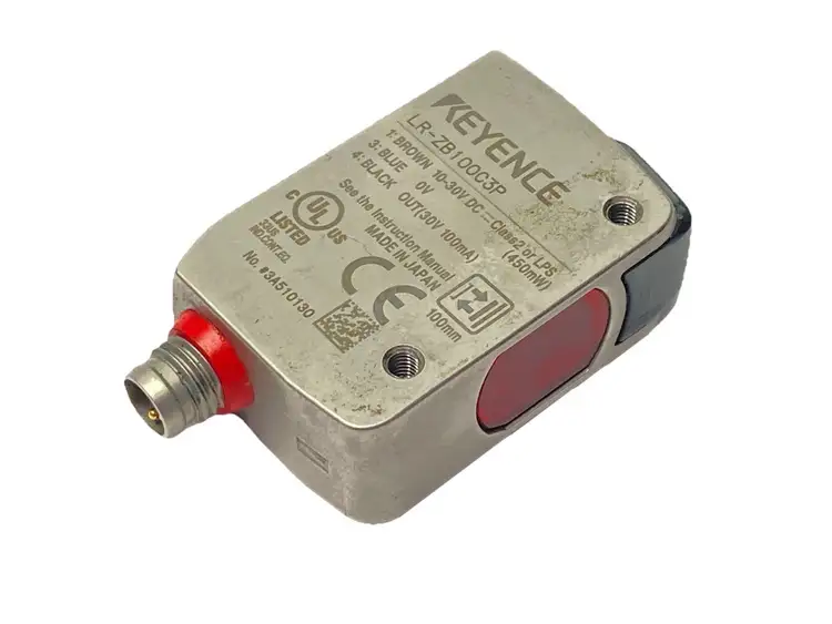 Used KEYENCE Self-Contained CMOS Laser Sensor Rectangular M8 Connector Photoelectric Sensors Michigan US | Maverick Industrial Sales #1402271