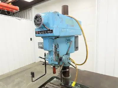 Clausing 20" Variable Speed Drill Press Weld Table 48x48" Wilton Bullet Vise