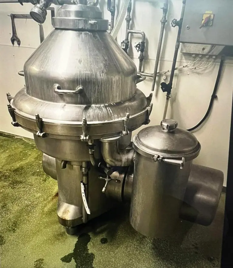 Alfa-Laval MRPX 214 TGV-74T warm milk separator, 316SS.