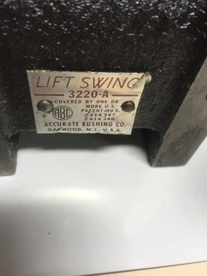 USED Accurate Bushing Co. Garwood,N.J.