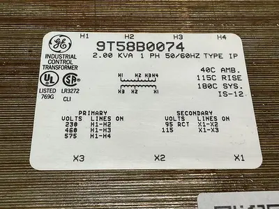 USED GENERAL ELECTRIC 9T58B0074