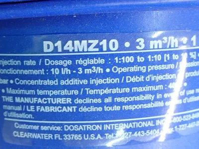 New | in-Stock DOSATRON D14MZ10VFII Pumps Ohio US | HGR 24 #1124754