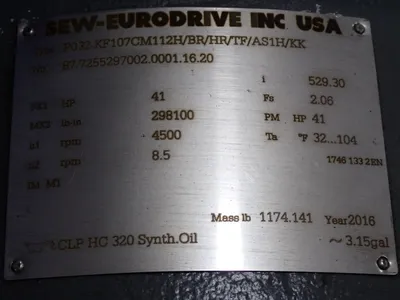 USED SEW EURODRIVE KF107 CM112H/NR/HR/TF/AS1H/KK