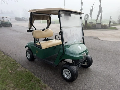 (1) 2019 E-Z-Go EFI golf cart with a Kawasaki gas engine, model 657061G01, includes canopy, fold-dow...