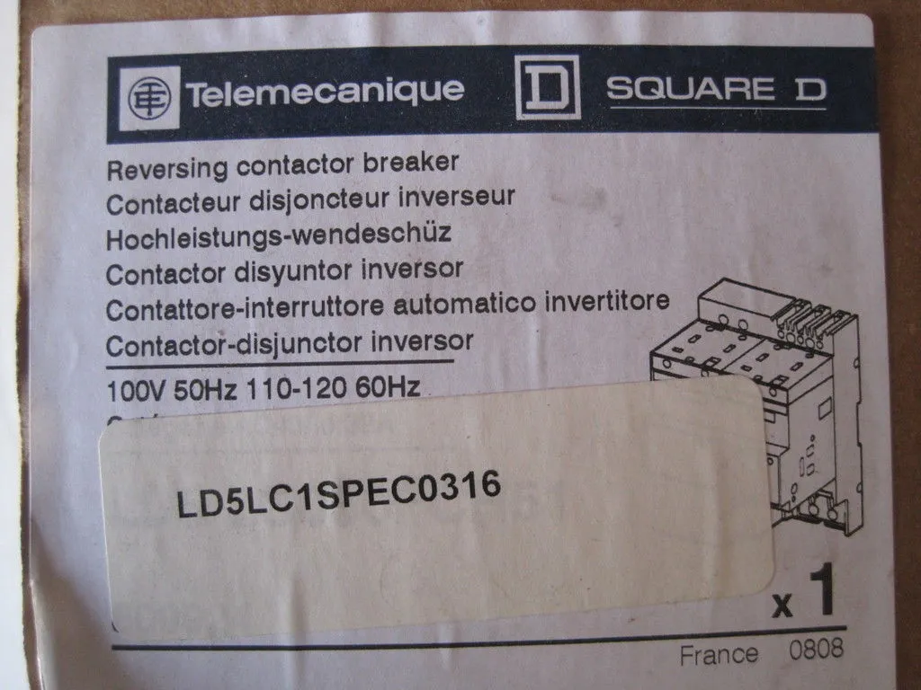 NEW TELEMECANIQUE LD5LC1SPEC0316 REVERSING STARTER