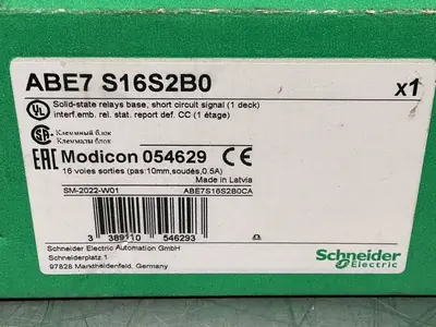 Used SCHNEIDER ELECTRIC ABE7 S16S2B0 PLC Input & Output Ohio US | HGR 24 #1406204