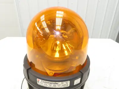 Federal Signal 371L-120A Rotating Strobe Warning Light Orange Amber LED 120V