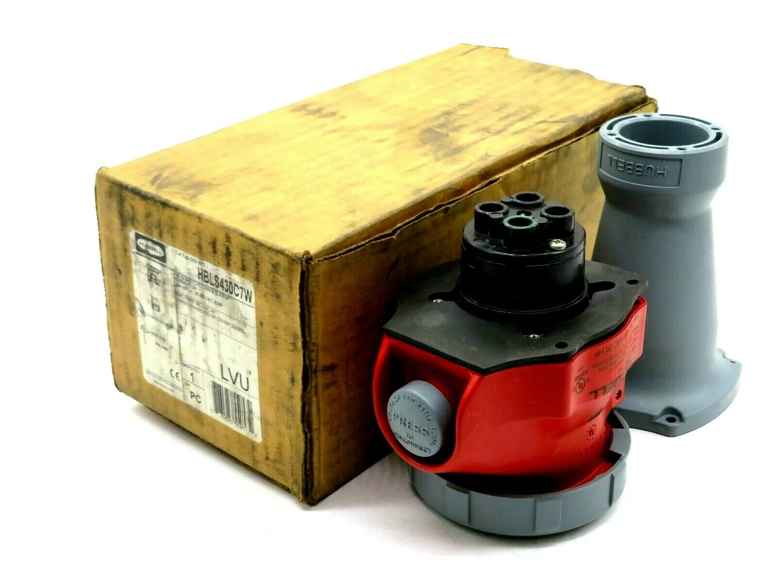 NEW HUBBELL HBLS430C7W PIN AND SLEEVE CONNECTOR