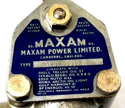MAXAM POWER LIMITED 7080P99992 VALVE