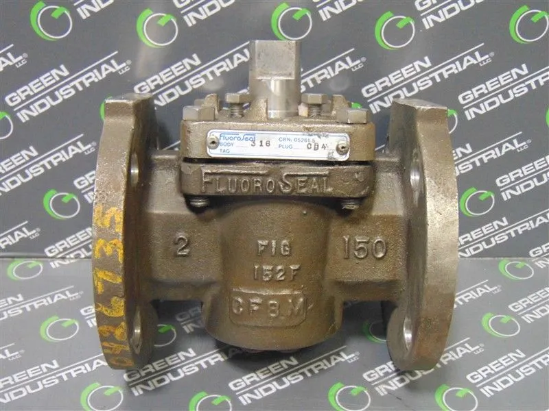 FluoroSeal CF8M 152F 2" Ball Valve 150 PSI Used