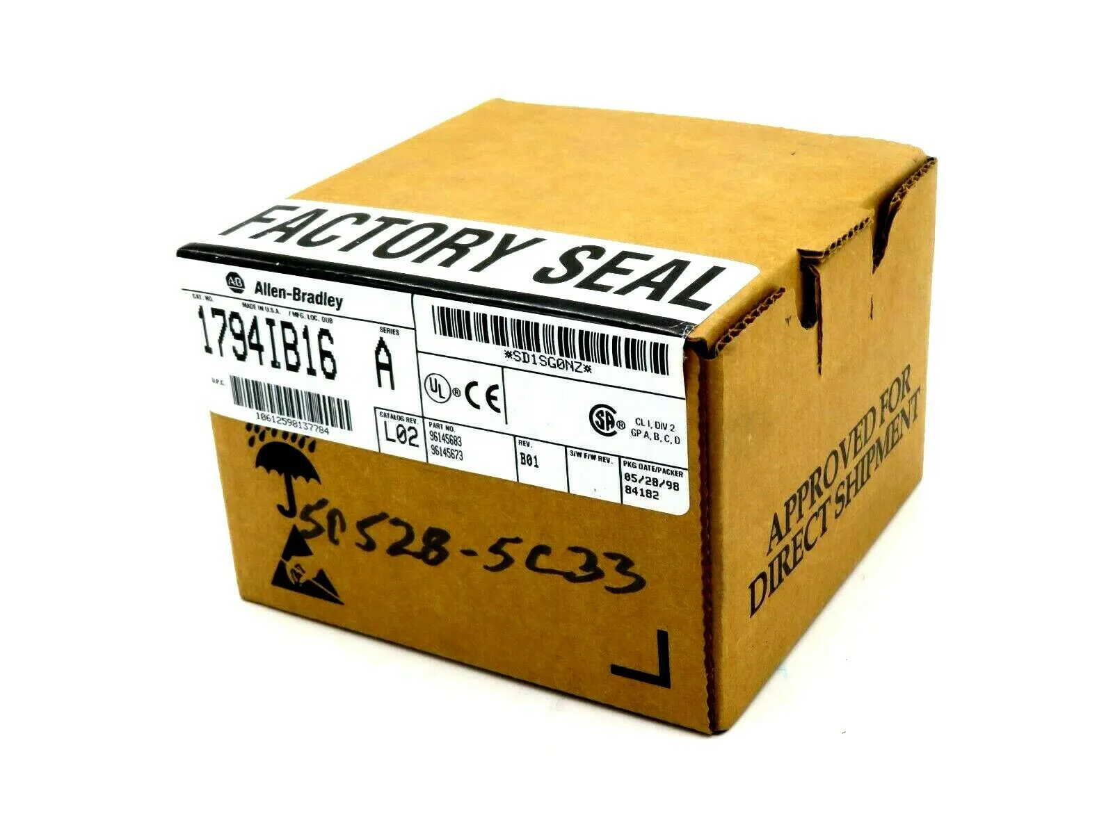 NEW FACTORY SEALED ALLEN BRADLEY 1794IB16 INPUT MODULE SERIES A