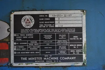 USED MINSTER P2-100
