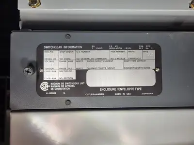Low Voltage PDC / Switchgear Section, (2) 4000A & (5) 1200A Cutler-Hammer Magnum DS Breakers, 600V 3PH