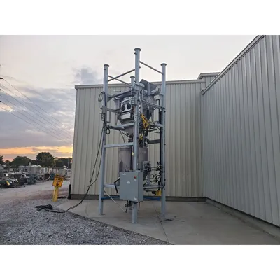 Used 2.5 Ton Dynamic Air BulkBuster Bulk Bag Unloader w/ Dense Phase Transporter