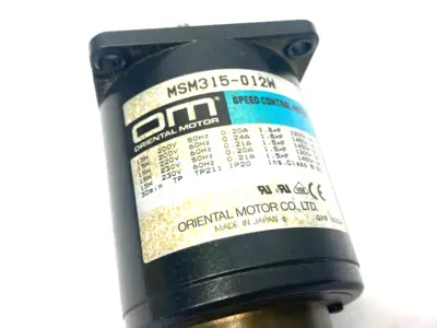 USED ORIENTAL MOTOR SPEED CONTROL MOTOR 200-230V 15W