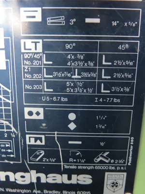 USED PEDDINGHAUS 88 TON HYDRAULIC IRONWORKER PEDDIWORKER 880