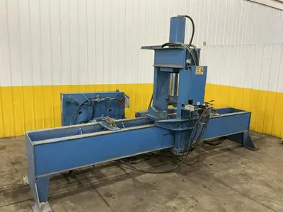 200 TON X 15' JAVELINA TRAVELING HEAD ROLLING FRAME HYDRAULIC STRAIGHTENING PRESS: YOBRO #25136