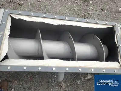 USED Spaans Manufacturing LTD. 20" x 201" Spaans Screw Conveyor, S/S, 5 HP