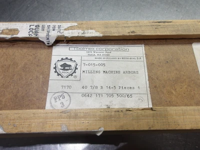 Bison NMTB40 7/8" Milling Arbor 10" L 7-015-005 / 7170 40 7/8 B 14-3 (LOC217)