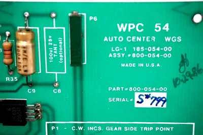 USED WEB PRINTING 800-054-00 PC BOARD WPC 54 80005400