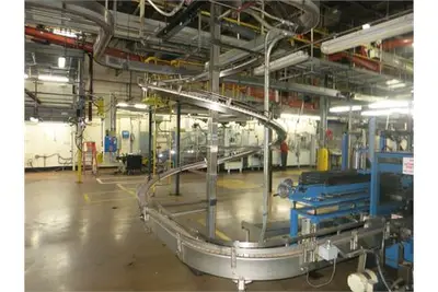CHSC spiral conveyor, 3" Belt, 130" Height
